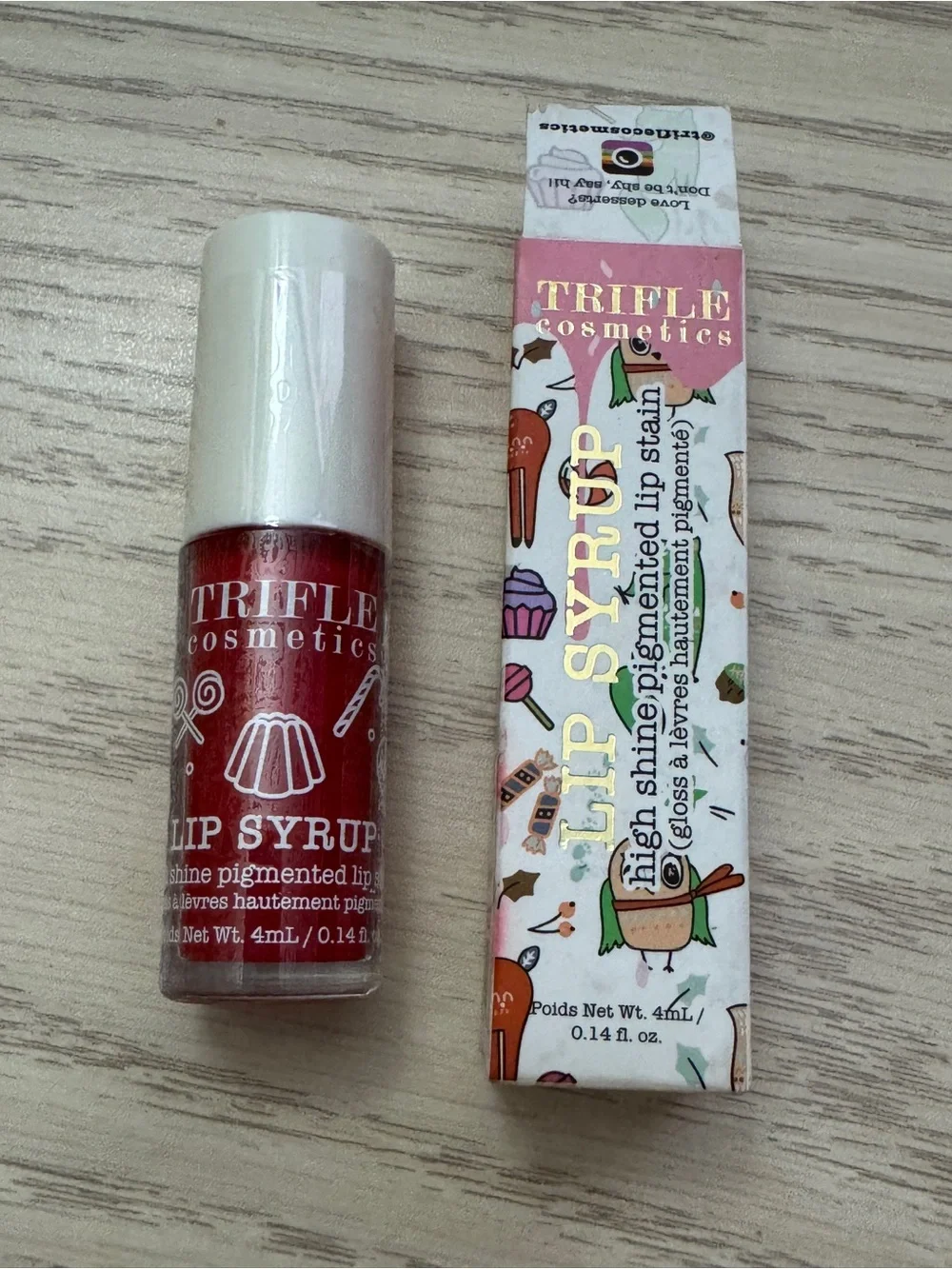 Lip Gloss/Syrup: Trifle Lolly